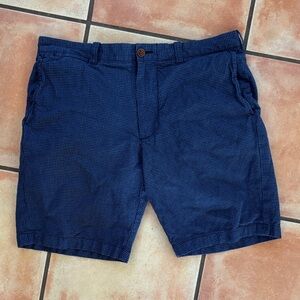 J. Crew Navy Checkered linen shorts